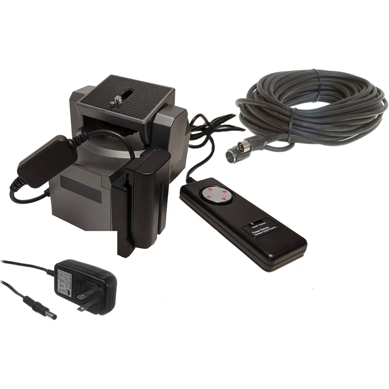 Bescor MP-101 Pan/Tilt Head, 20' Remote Extension & AC/Battery Power Kit