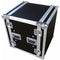 ProX 10U Vertical Shockproof Amp Rack ATA Flight Case 20"Deep with 4" Casters