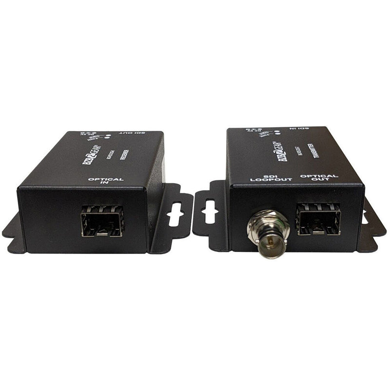 BZBGear 12G/6G/3G/HD/SD-SDI over Single-Mode SFP-Type Fiber Optic Extender