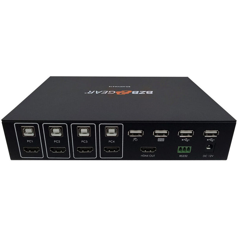 BZBGear BG-MKVM41R 4x1 Multi-Viewer KVM Switch