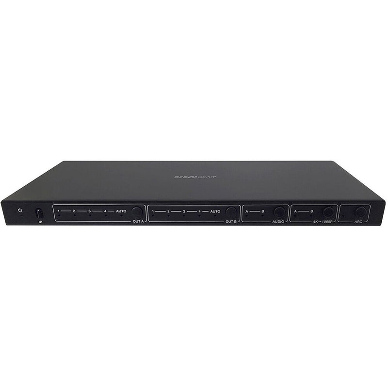 BZBGear 4x2 HDMI 4K60 18 Gb/s Matrix Switcher with Audio/Downscaling Support