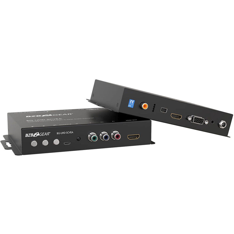 BZBGear Multi-Format 4K UHD Scaler Converter HDMI/DP/VGA/CVBS/YPbPr to HDMI