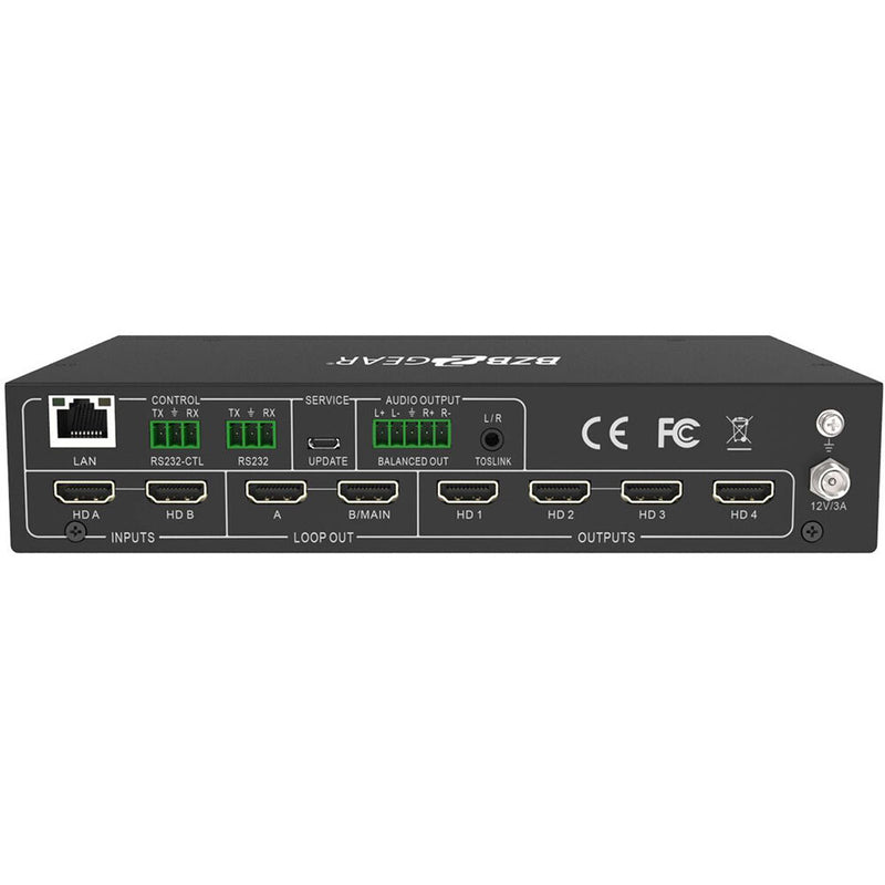 BZBGear 4K UHD HDMI 2.0 2x2 Video Wall Processor