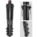 Oben ALF-6194L Skysill 4-Section Aluminum Tripod with 90&deg; Lateral Center Column