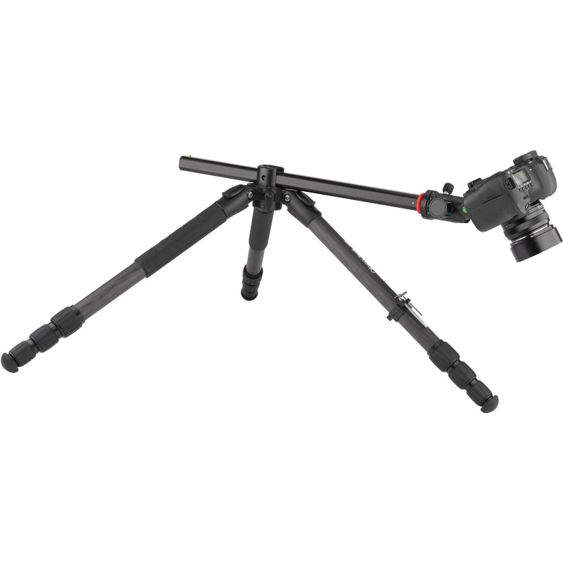 Oben Skysill CFT-6194L 4-Section Carbon Fiber Tripod with 90&deg; Lateral Center Column and BE-117 Dual-Action Ball Head