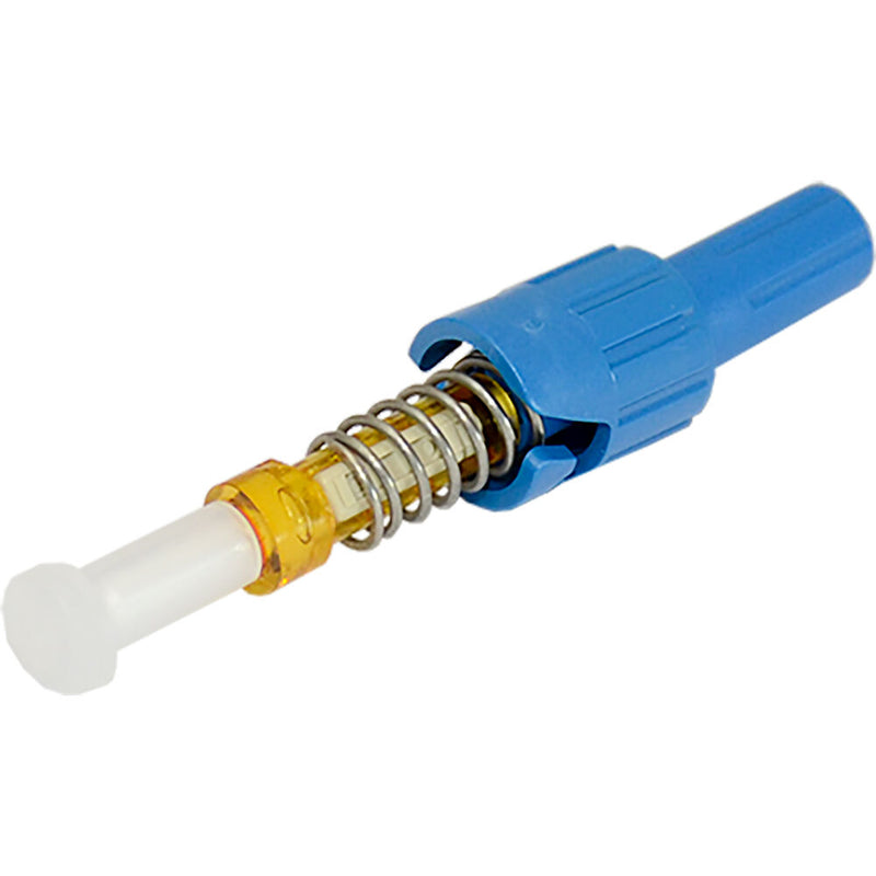 TechLogix Networx ECOConnector Single-Mode Distribution ST Fiber Optic Click-On Connector (UPC, 50-Pack, Blue)