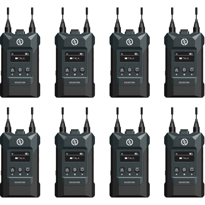 Hollyland Solidcom M1 Full-Duplex Wireless Intercom Solution (8 Beltpacks)