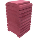 Auralex WaveCave Royale Studiofoam Absorption Panels (10-Pack, 12 x 12", Burgundy)