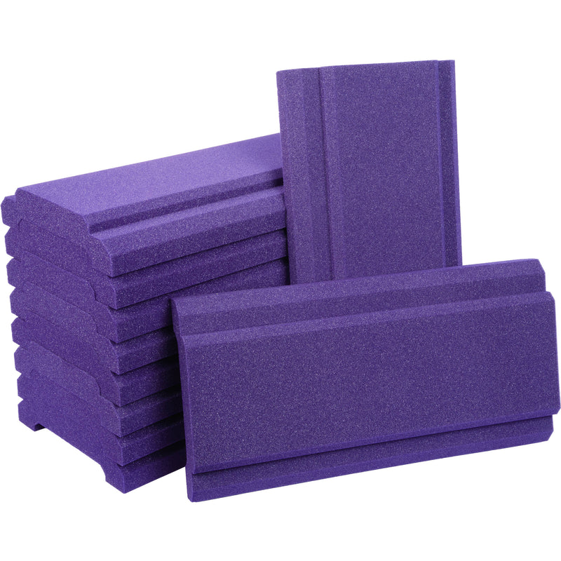 Auralex WaveCave Royale Studiofoam Absorption Panels (10-Pack, 12 x 24", Purple)