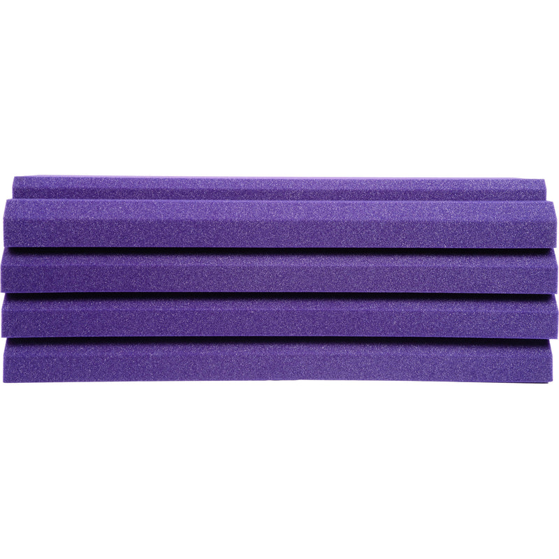 Auralex WaveCave Royale Studiofoam Absorption Panels (4-Pack, 12 x 24", Purple)