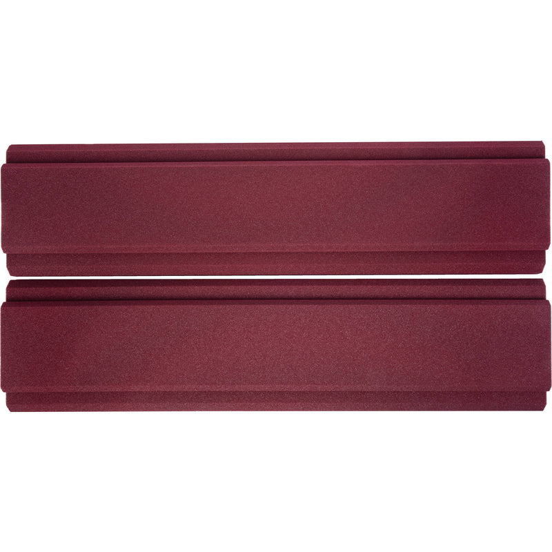 Auralex WaveCave Royale Studiofoam Absorption Panels (2-Pack, 12 x 48", Burgundy)