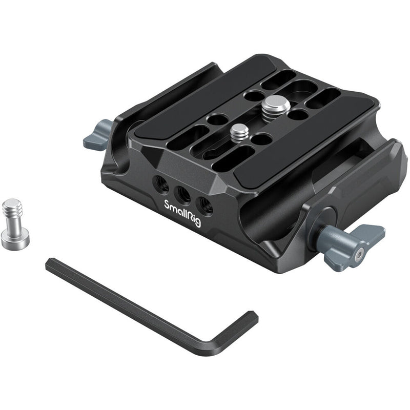 SmallRig Universal Camera Baseplate with 15mm LWS Rod Clamp