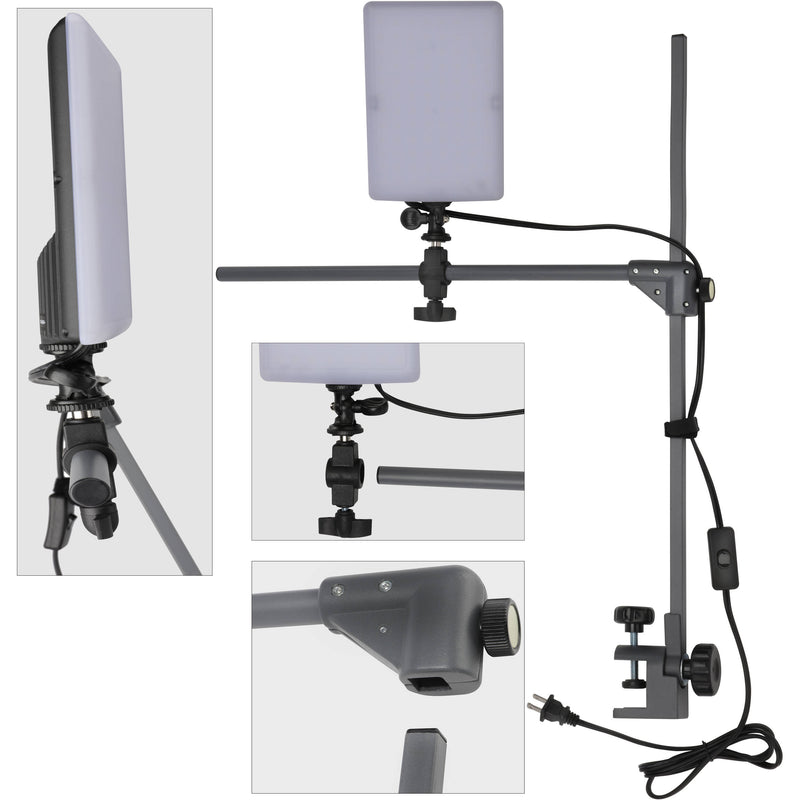 Impact Dual LED Panel Light Kit for Pro Copy Stand and Tabletop Photography