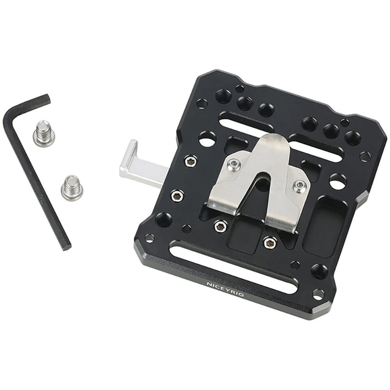 Niceyrig V-Lock Mounting Plate with Stainless Steel Buckle Kit