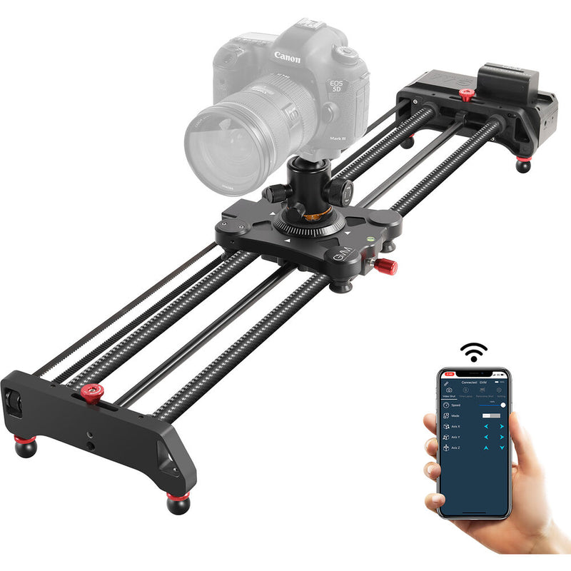 GVM Wireless Carbon Fiber Motorized Camera Slider (31")