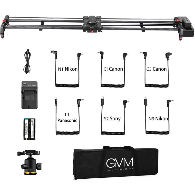 GVM Wireless Carbon Fiber Motorized Camera Slider (47")