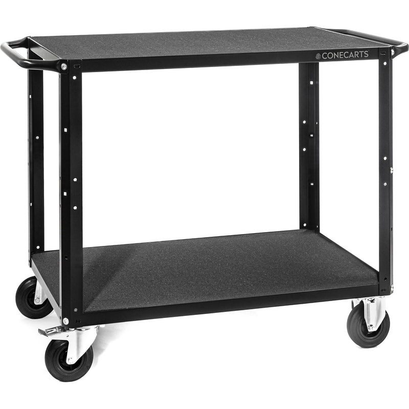 ConeCarts 1-Series Large 2-Shelf Cart with Cubed Precut Foam