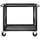 ConeCarts 1-Series Large 2-Shelf Cart with Rubber Mat