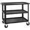 ConeCarts 1-Series Large 3-Shelf Cart with Rubber Mat