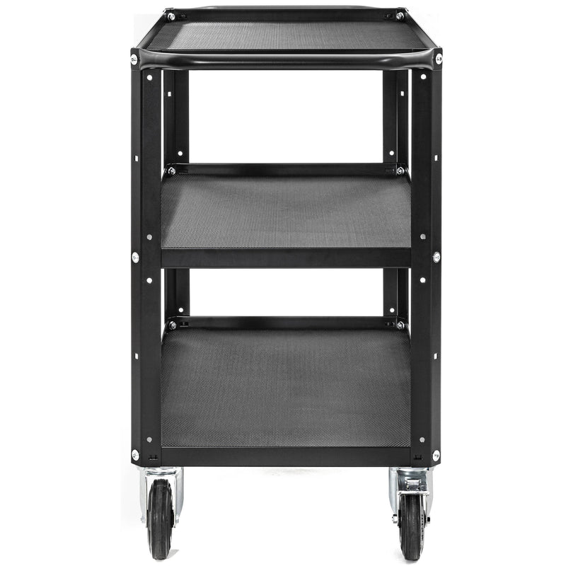 ConeCarts 1-Series Small 3-Shelf Cart with Rubber Mat