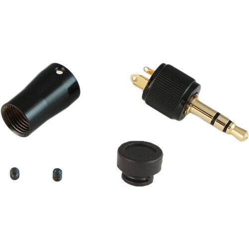 Cable Techniques CT-LPS-T35-K Low-Profile Right-Angle 3.5mm TRS Screw-Locking Connector (Black)