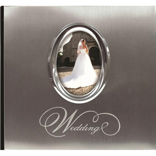 MCS 200-Page Silver Wedding Photo Album (Two 4 x 6 Pockets per Page)