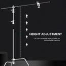 DigitalFoto Solution Limited Stainless Steel C-Stand with Extension Arm (10.8')