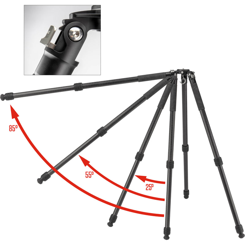 Robus RC-5558-3 Vantage Series 3 Carbon Fiber Tripod