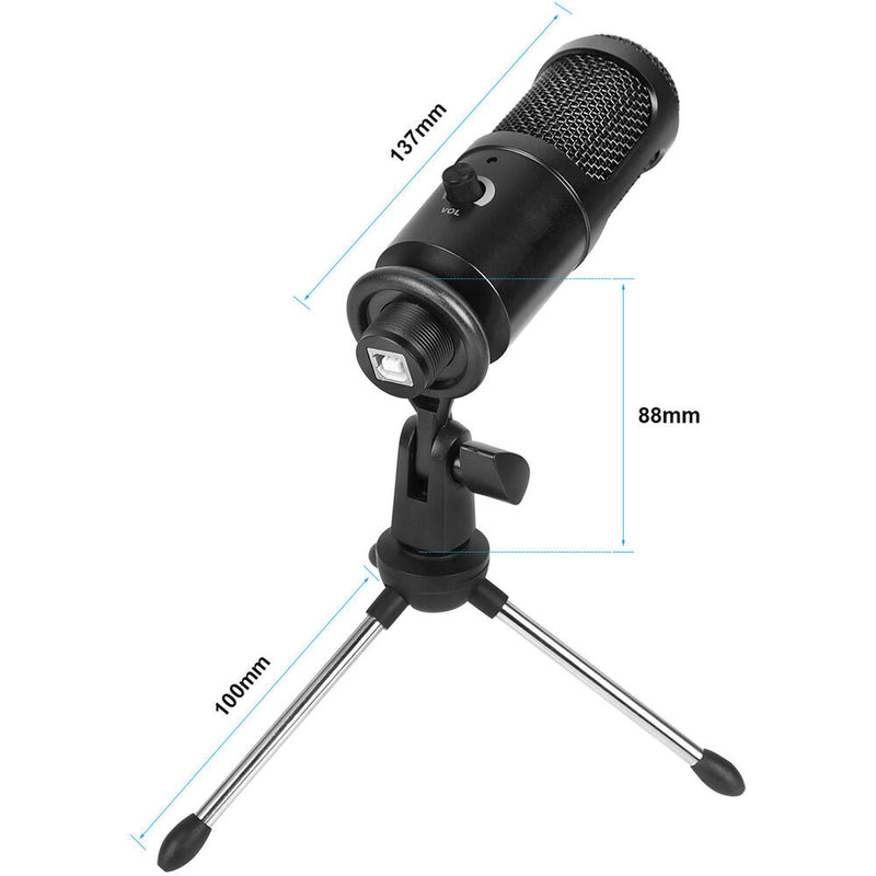 CAMVATE USB Condenser Microphone with Desktop Tripod