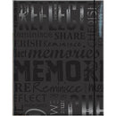 MCS 12 x 12" Scrapbook Album (Black, Embossed Memories)