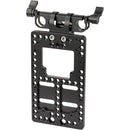 CAMVATE Back Plate with Rotating 15mm Rod Clamp for IDX P-V2 V-Mount Plate