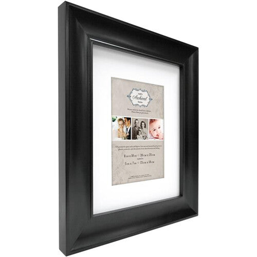 MCS 8x10" Archival Series Picture Frame with 5x7" Opening (Black)