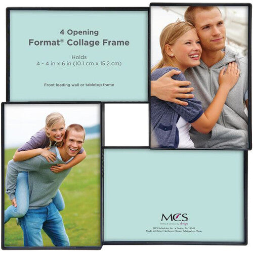 MCS 4 x 6" Format Frame with Two 4 x 6" Mat Openings (Black)