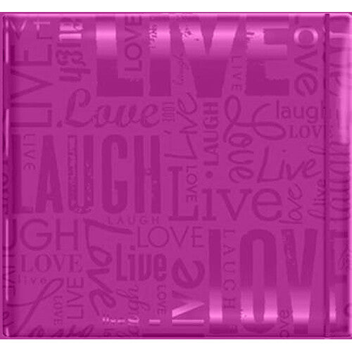 MCS 100-Page Live, Laugh, Love Photo Album with One 4 x 6" Pocket/Page (Purple)