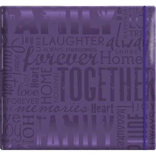 MCS 100-Page Family Photo Album with One 4 x 6" Pocket/Page (Deep Purple)