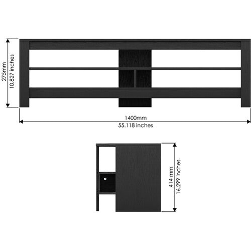 Avf Group Calibre 55" TV Stand (Black Oak Effect)