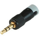 Cable Techniques CT-LPS-T35L-A Low-Profile Right-Angle 3.5mm TRS Screw-Locking Connector (Gray)