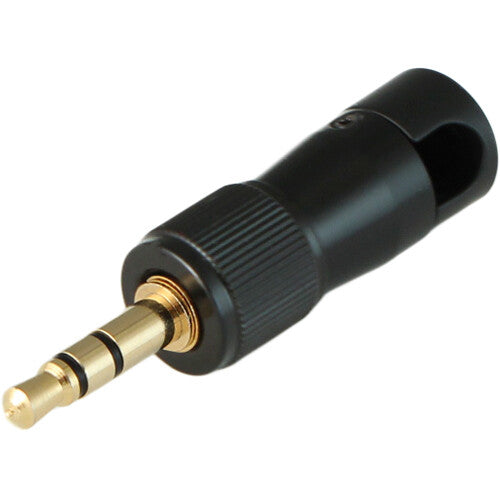 Cable Techniques CT-LPS-T35L-K Low-Profile Right-Angle 3.5mm TRS Screw-Locking Connector (Black)