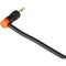 Cable Techniques CT-LPS-T35L-N Low-Profile Right-Angle 3.5mm TRS Screw-Locking Connector (Orange)