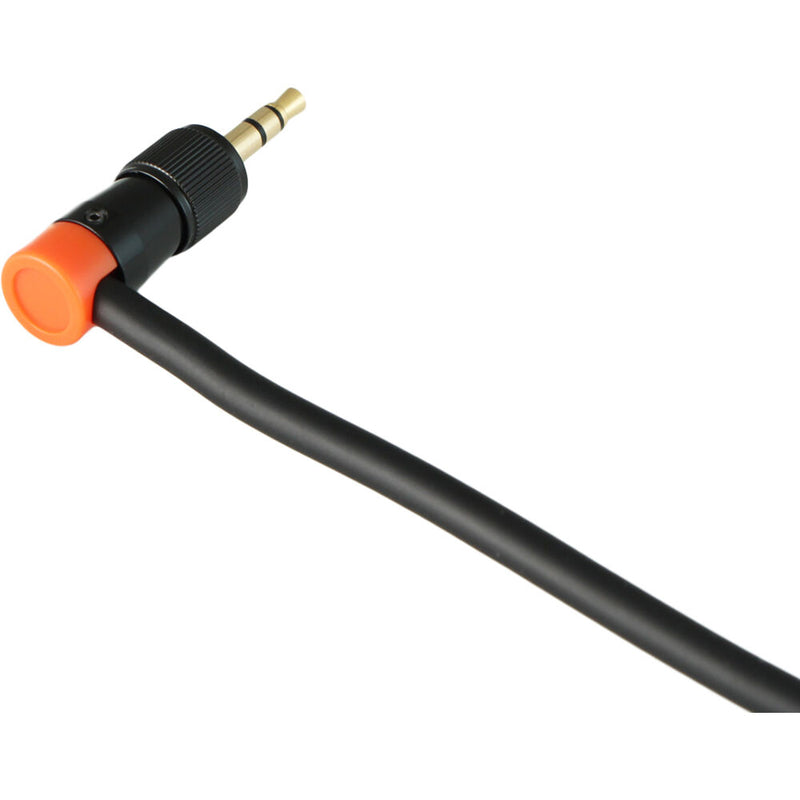 Cable Techniques CT-LPS-T35L-N Low-Profile Right-Angle 3.5mm TRS Screw-Locking Connector (Orange)