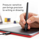 Wacom One by Wacom Creative Pen Tablet (Medium, Student Edition, Black/Red)