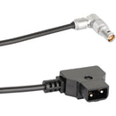 CAMVATE D-Tap to Right-Angle 2-Pin LEMO-Type Coiled Power Cable for RED KOMODO (47.2")