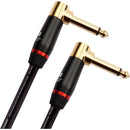 Monster Cable Prolink Bass Series Right-Angle 1/4" Male to Right-Angle 1/4" Male Instrument Cable (8")