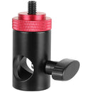 CAMVATE 16mm Light Stand Mount with 1/4"-20 Screw & Red Lock Nut