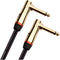 Monster Cable Prolink Rock Series Right-Angle 1/4" Male to Right-Angle 1/4" Male Instrument Cable (8")