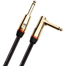 Monster Cable Prolink Rock Series Right-Angle 1/4" Male to 1/4" Male Instrument Cable (12')