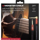 Monster Cable Prolink Acoustic Series Right-Angle 1/4" Male to 1/4" Male Instrument Cable (21')