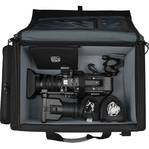 PortaBrace Extra-Tall Rigid-Frame Carry Case with Off-Road Wheels for Sony FX9