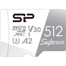 Silicon Power 512GB Superior UHS-I microSDXC Memory Card with SD Adapter