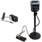 Bescor MP101 Pan & Tilt Head, Power Adapter & Tabletop Light Stand Kit